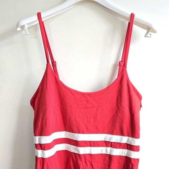 New Perfect Moment Seamless Stripe Red Fitness Suit NWT Large - Picture 8 of 13